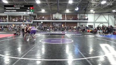 285 lbs Champ. Round 1 - Philip Saenz, University Of The Ozarks vs Remington Hiser, Blackburn