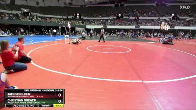 National 3-5 64 Champ. Round 2 - Jameson Lohr, Williamsburg Wrestling Club vs Christian Greatti, Midlothian Miners Wrestling Cl