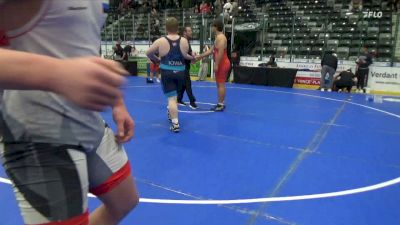 285 lbs 5th Place Match - Tyler Cunningham, Iron Rams Wrestling Club vs Jack Dwyer, Caveman Wrestling