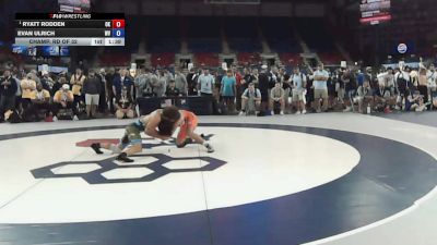 132 lbs Champ. Rd Of 32 - Ryatt Rodden, Oklahoma vs Evan Ulrich, West Virginia