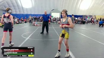 80 lbs Round 6 (8 Team) - Kolton Hartman, Ohio Gold 24k vs Cameron Kelsh, FORGE