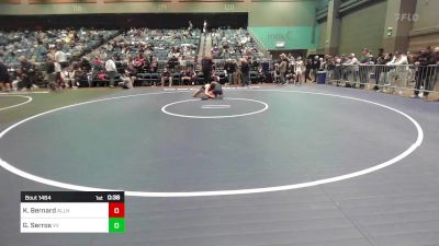 126 lbs Consi Of 8 #1 - Kelby Bernard, Allen vs Gabriel Serros, Volcano Vista