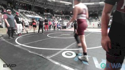 130 lbs Quarterfinal - Clinton Stout Jr., Keystone Wrestling Club vs Charles England IV, Pocola Youth Wrestling