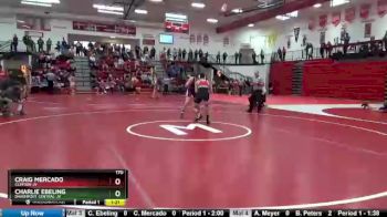 170 lbs Champ. Round 1 - Charlie Ebeling, Davenport Central-JV vs Craig Mercado, Clinton-JV