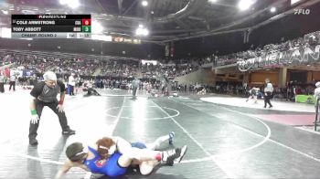 126 lbs Champ. Round 2 - Toby Abbott, Middleton vs Cole Armstrong, Coeur D Alene