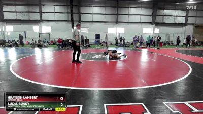 100 lbs Semifinal - Grayson Lambert, Virginia Beach vs Lucas Bundy, Landstown Eagles Wrestling Clu