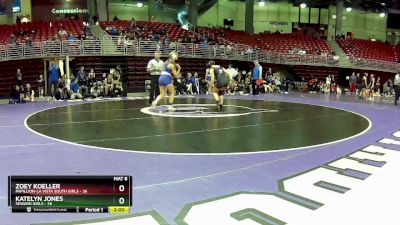 145 lbs Finals (2 Team) - Zoey Koeller, Papillion-La Vista South Girls vs Katelyn Jones, Seward Girls