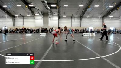 90 lbs Rr Rnd 2 - Gabriel Becker, Askren Wrestling Academy vs Cole Simpson, Black Fox Wrestling Academy