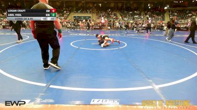 100 lbs Consi Of 8 #2 - Logan Craft, Simmons Academy Of Wrestling vs Abel Vigil, Team Nomad