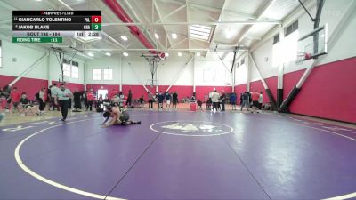 184 lbs Champ. Round 2 - Giancarlo Tolentino, Palomar College vs Jakob Blake, Chabot College