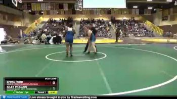 164-180 lbs Semifinal - Emma Ford, Swamp Monsters Wrestling Club vs Kiley McClain, Rancho Buena Vista High School Wrestling