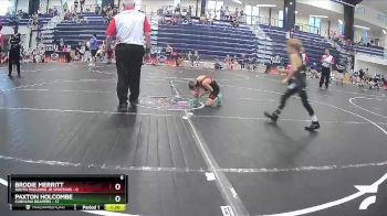 55 lbs Round 2 (3 Team) - Paxton Holcombe, Carolina Reapers vs Brodie Merritt, South Paulding Jr Spartans