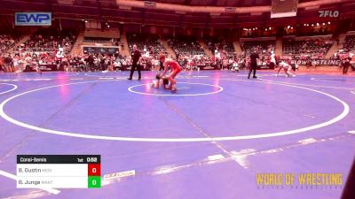 84 lbs Consolation - Brody Gustin, Michigan Premier Wrestling Club vs Beau Junge, MANTANONA-TC