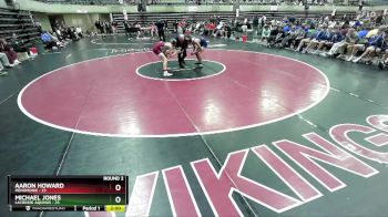 127 lbs Round 2 (4 Team) - Aaron Howard, Menomonie vs Michael Jones, LaCrosse Aquinas