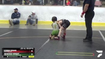 49 lbs Champ. Round 2 - Korbin Dennis, Mid Mitten WC vs Nehemiah Wright, Peer Pressure Elite Wrestling