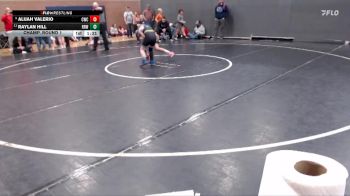 105 lbs Champ. Round 1 - Raylan Hill, Raft River Wrestling vs Alijah Valerio, Cougar Wrestling Club