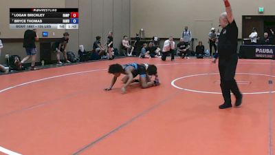 105 lbs Cons. Semis - Logan Brickley, Rampage vs Bryce Thomas, Rampage Wrestling