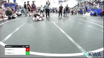 92 lbs Rr Rnd 2 - Slade Davis, Weatherford Youth Wrestling vs Gavino Perez, Marlow Outlaws