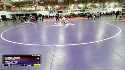 110 lbs Cons. Round 5 - Isabella Cross, Fort Hays State vs Aynsley Fink, Ottawa University