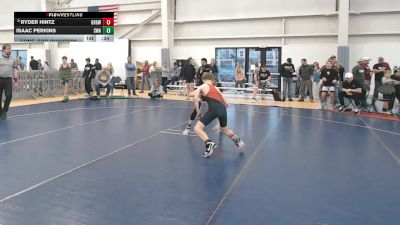 100 lbs Cons. Sub-quarters - Isaac Perkins, Sanderson Wrestling Academy vs Ryder Hintz, Green River Grapplers Wrestling