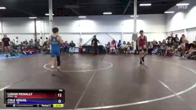 114 lbs Round 2 (8 Team) - Riker Ohearon, Utah vs Galen Dewhirst, Kansas