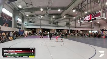 92 lbs Quarterfinal - Arri`Anna Gonzalez, ReZults Wrestling vs Sadie Johnson, Takedown-City Wrestling
