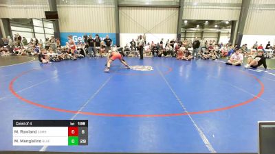 135 lbs Consi Of 4 - Mitchie Rowland, Combat WC vs Mason Mangialino, Blue Wave Barn