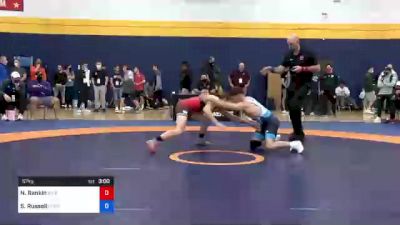 57 kg Round Of 16 - Nathan Rankin, River Valley Wrestling Club vs Sean Russell, Gopher Wrestling Club - RTC