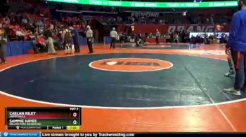 3 lbs Quarterfinal - Sammie Hayes, Orland Park (Sandburg) vs Caelan Riley, Libertyville