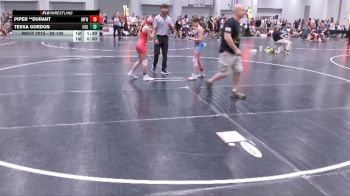 92-100 lbs Quarterfinal - Piper **Durant, Morris Fitness Wrestling vs Tessa Gordon, Columbus