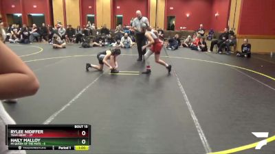 82 lbs Round 5 (6 Team) - Rylee Nidiffer, Team NBWC vs Haily Malloy, MI Queen Of The Mats