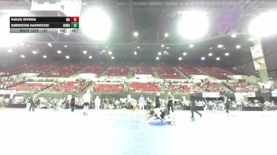 137 lbs Cons. Round 7 - Emerson Harwood, Black Hills Wrestling Academy vs Kaius Rivera, Montana Disciples