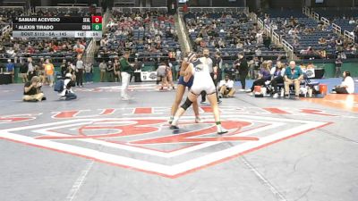 5A - 145 lbs Cons. Semi - Alexis Tirado, Croatan vs Samari Acevedo, Southeast Alamance