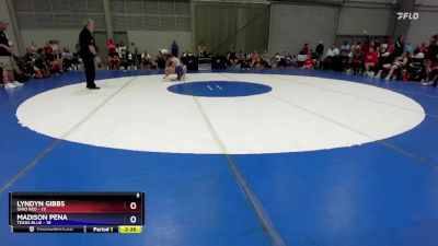 120 lbs Round 1 (8 Team) - Lyndyn Gibbs, Ohio Red vs Madison Pena, Texas Blue