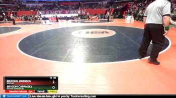 1A 152 lbs Cons. Round 2 - Bryson Capansky, Fithian (Oakwood) vs Braden Johnson, Roxana