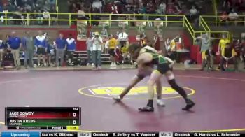 152 lbs Quarterfinal - Justin Krebs, St. Xavier vs Jake Dowdy, Union County