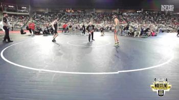B6A-132 lbs Quarterfinal - Trusten Douglas, Mustang vs Hunter Knox, Broken Arrow