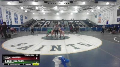 235 lbs Quarterfinal - Citlali Modesto, Norwalk vs Cherish Hall-Taoai, Thousand Oaks