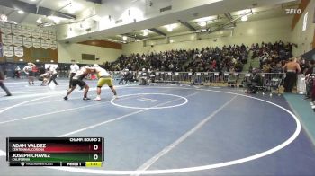 285 lbs Champ. Round 2 - Adam Valdez, Centennial Corona vs Joseph Chavez, California