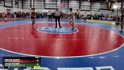 113 lbs Placement Matches (8 Team) - Chase McCord, DARKHORSE WRESTLING CLUB vs Holton Quincy, RALEIGH AREA WRESTLING