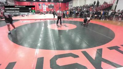 285 lbs Champ. Round 2 - Jonathan Rulo, Belleville (EAST) vs Jack Woszczyna, Carol Stream (GLENBARD NORTH)