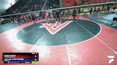 75 lbs Cross Bracket (8 Team) - Elise Martz, Oregon White vs Shylea-Love Domen, Hawaii