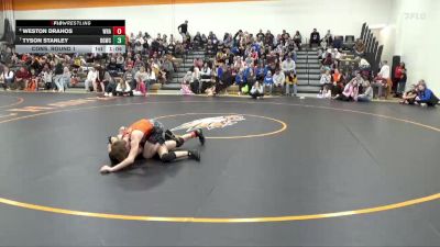 95 lbs Cons. Round 1 - Weston Drahos, Wrath vs Tyson Stanley, Big Game Wrestling Club