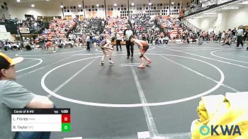 98 lbs Consi Of 8 #2 - Luis Flores, HURRICANE WRESTLING ACADEMY vs Blake Taylor, Sallisaw Takedown Club