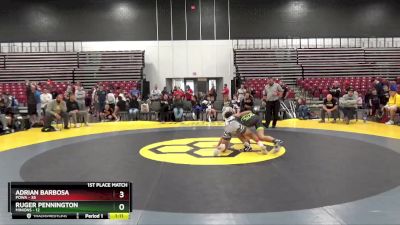 139 lbs Placement Matches (8 Team) - Adrian Barbosa, POWA vs Ruger Pennington, Minions