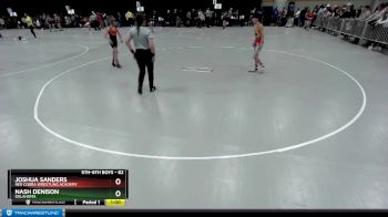 82 lbs Cons. Round 3 - Nash Denison, Oklahoma vs Joshua Sanders, Red Cobra Wrestling Academy