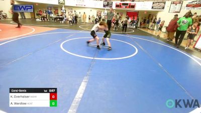 61 lbs Consolation - Kyson Overholser, Warrior Wrestling Club vs Anthony Wardlow, Heat