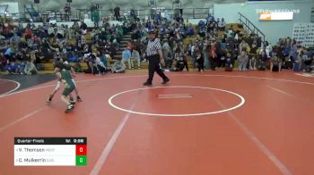 50 lbs Quarterfinal - Vinny Thomson, West Allegheny vs Cavin Mulkerrin, Carlynton