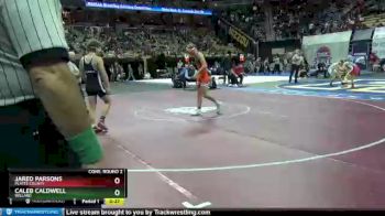 145 Class 3 Cons. Round 2 - Jared Parsons, Platte County vs Caleb Caldwell, Willard