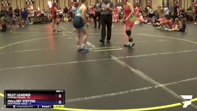 128 lbs Round 4 (10 Team) - Riley Learner, Cordoba Trained vs Mallory Stetter, MGW-Power Punch